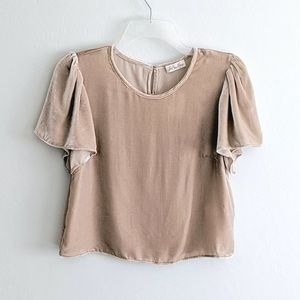 Beautiful Luxe velvet preppy LoveShackFancy blouse